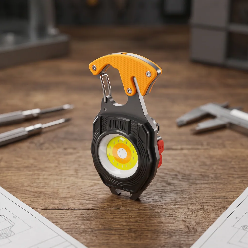 Lampe de poche porte-clés multifonction